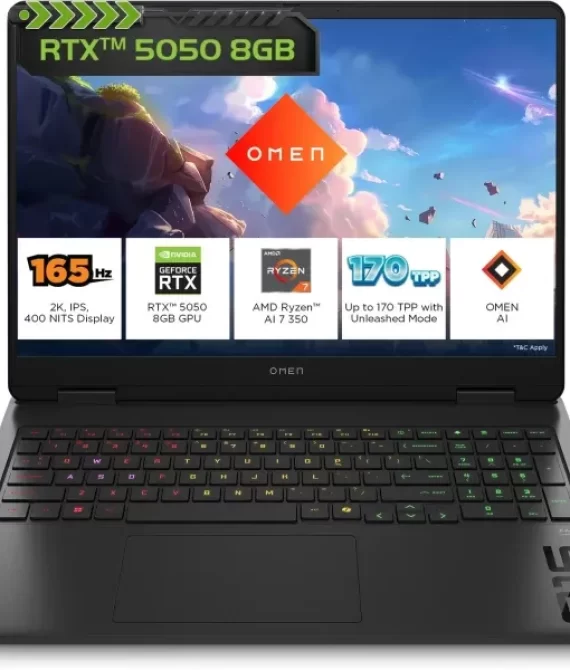 HP OMEN AI 16-ap0165AX Gaming Laptop, Shadow Black