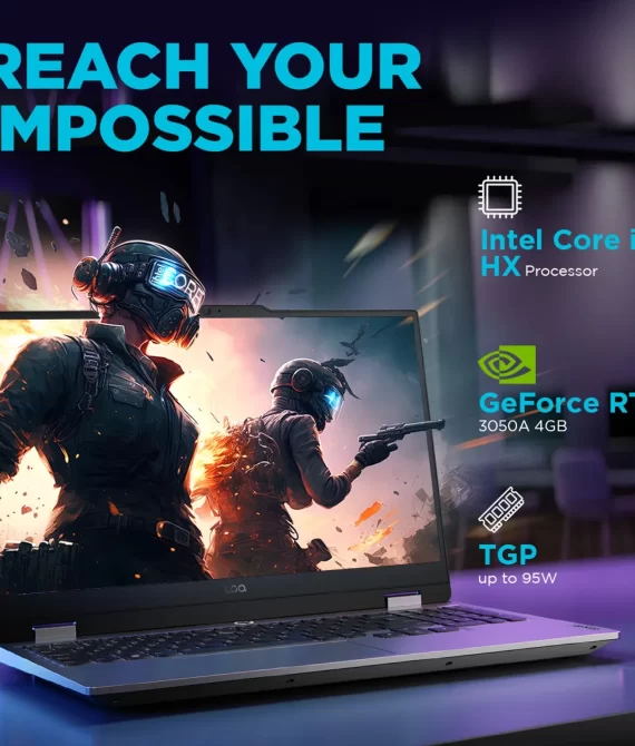 Lenovo LOQ 15IRX9 Gaming Laptop, Luna Grey